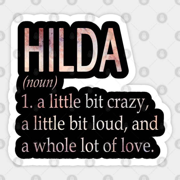 Hilda Girl Name Definition Sticker by ThanhNga